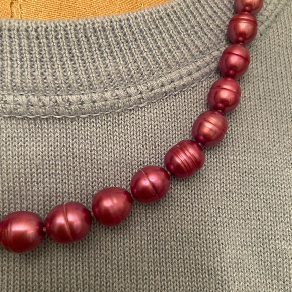 PINK Pearl Necklace 18”-20” Graduated Strand from QVC Besutiful - Picture 3 of 5